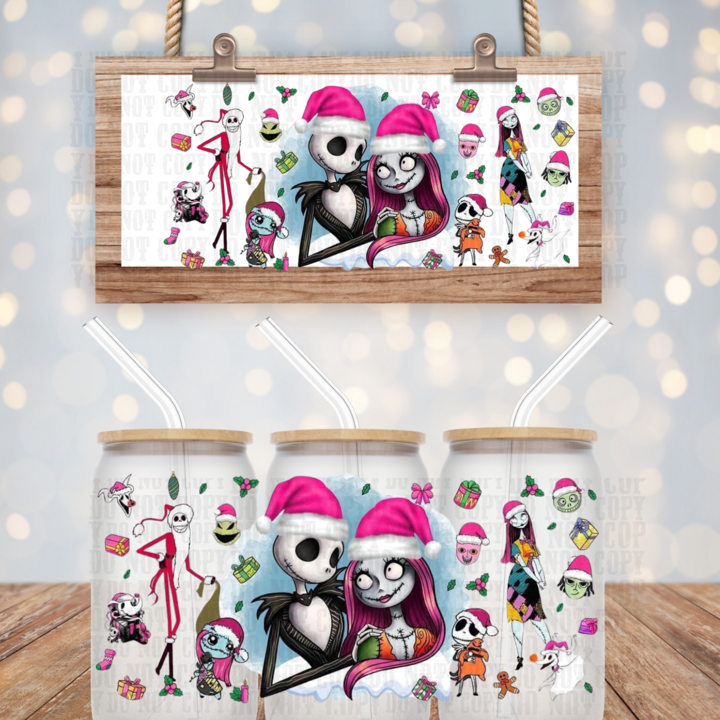 J&S CHRISTMAS COUPLE   DTF CUP WRAP