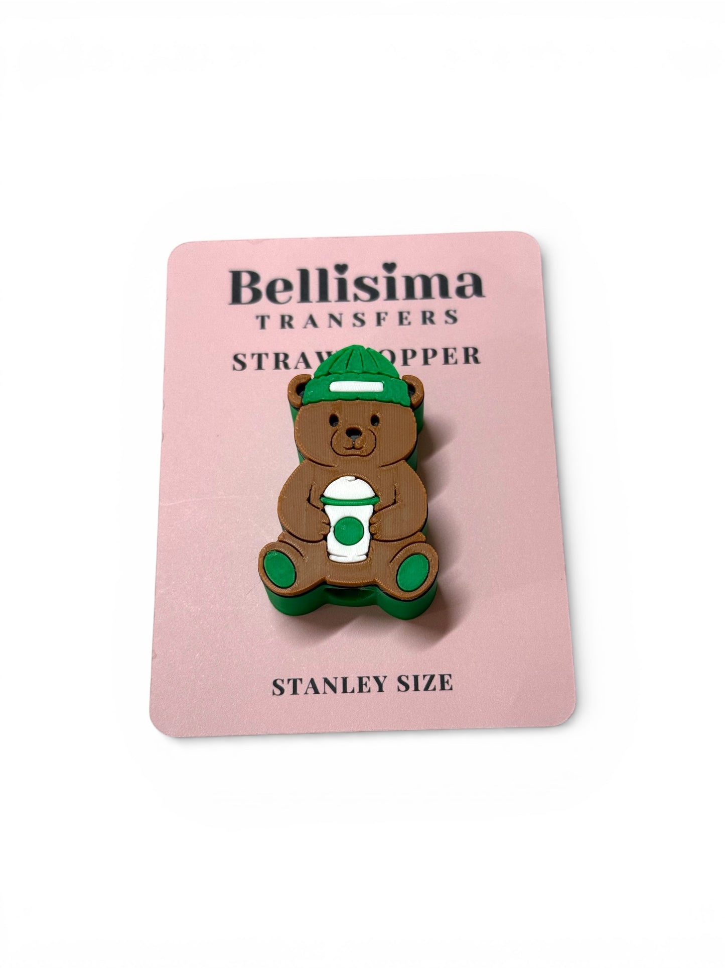BEARISTA 3D STRAW TOPPER STANDARD or STANLEY