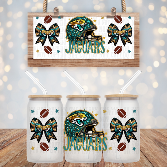 COQUETTE JAGS FOOTBALL BUNDLE UV DTF CUP WRAP