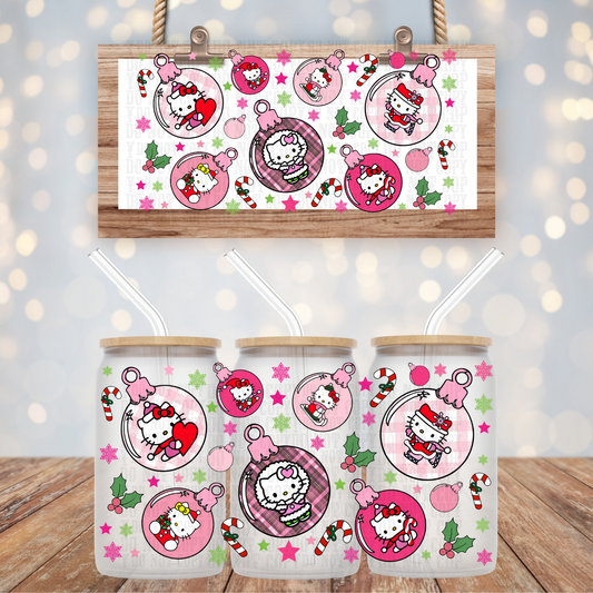 KITTY ORNAMENTS UV DTF CUP WRAP