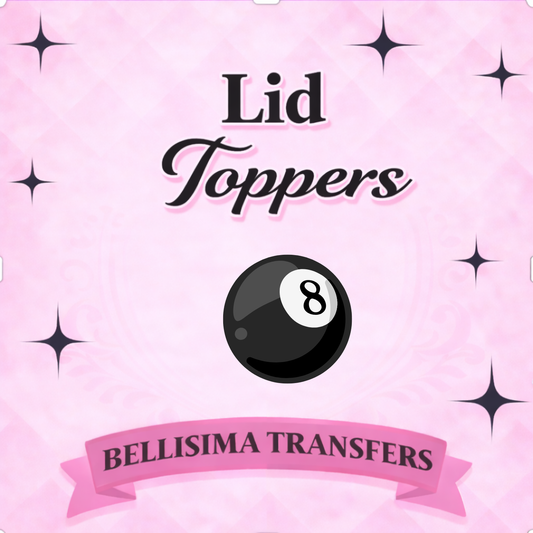 8 BALL Flat Back Lid Charms