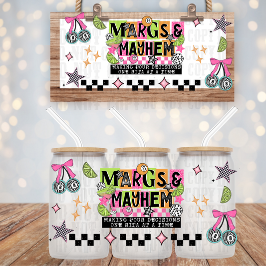 MARGS AND MAYHEM UV DTF CUP WRAP -SHOP EXCLUSIVE