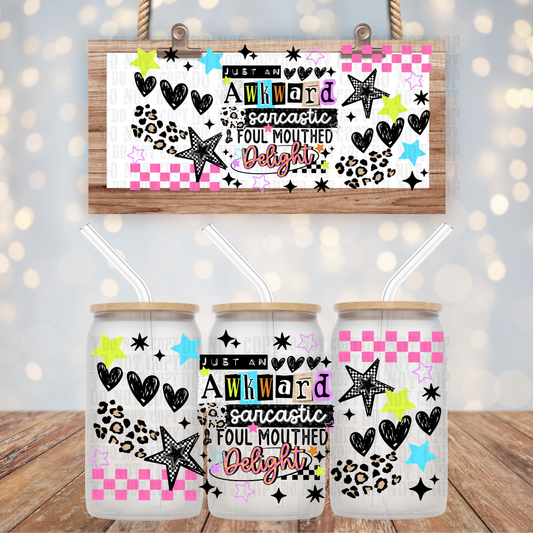 ACKWARD DELIGHT UV DTF CUP WRAP