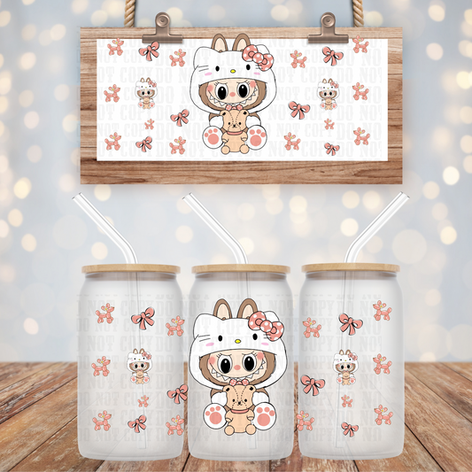KITTEN MONSTER UV DTF CUP WRAP