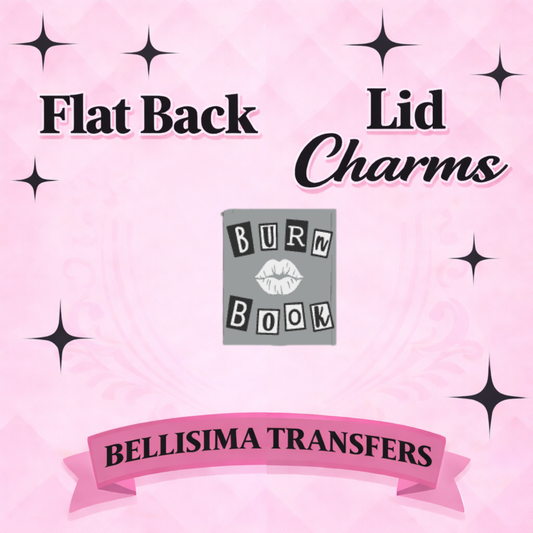 BURN BOOK  Flat Back Lid Charms