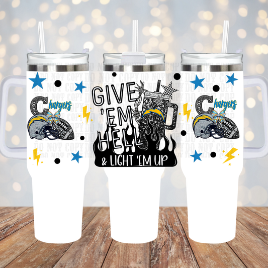 40OZ Wild Card Football Bundle UV DTF CUP WRAP