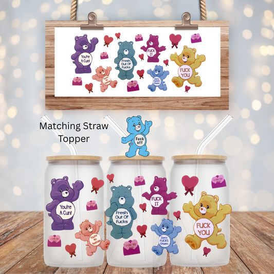 SWEAR BEARS UV DTF CUP WRAP