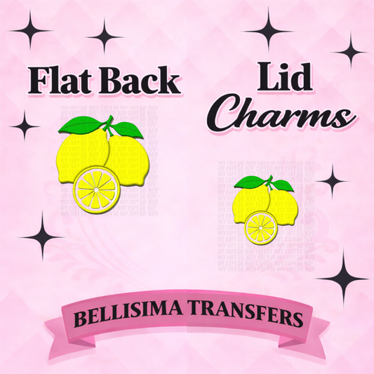 LEMONS-Flat Back Lid Charms