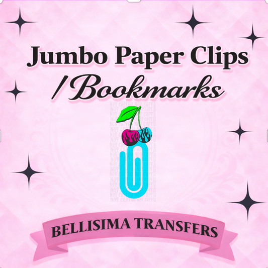 CHERRY FLAME Jumbo Paperclip Bookmark | Cute Checkered Planner Clip