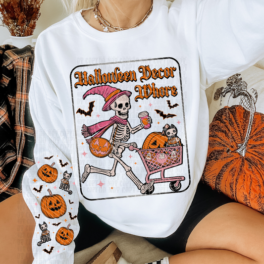 HALLOWEEN DECOR W/SLEEVE  DTF