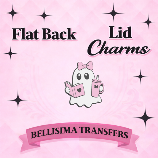 BOOK GHOST Flat Back Lid Charms