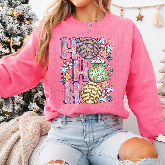 PAN DULCE STACKED HO HO HO  DTF