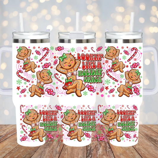 40oz GINGY SNACK UV DTF CUP WRAP