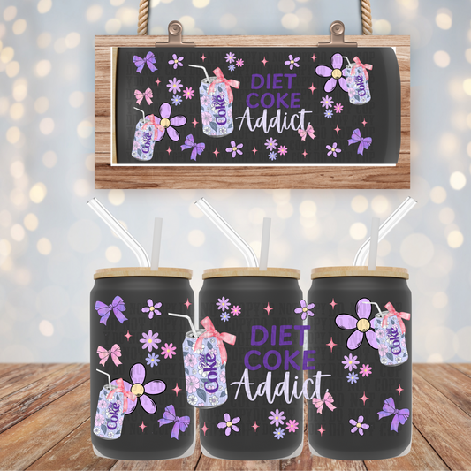 FLORAL DC ADDICT  UV DTF CUP WRAP-SHOP EXCLUSIVE