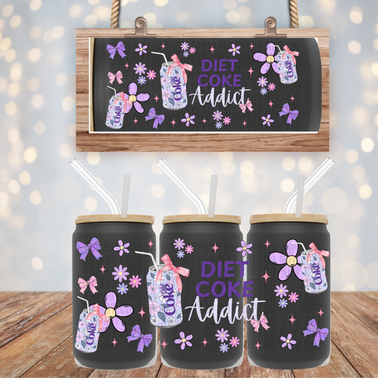 FLORAL DC ADDICT UV DTF CUP WRAP-SHOP EXCLUSIVE