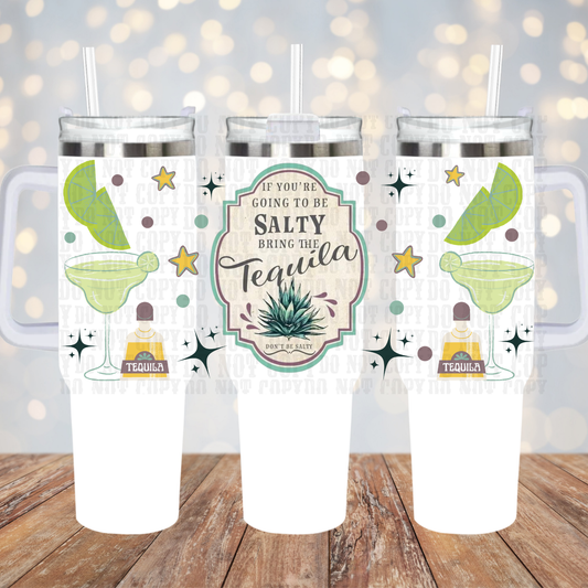 40oz VINTAGE TEQUILA UV DTF Cup Wrap