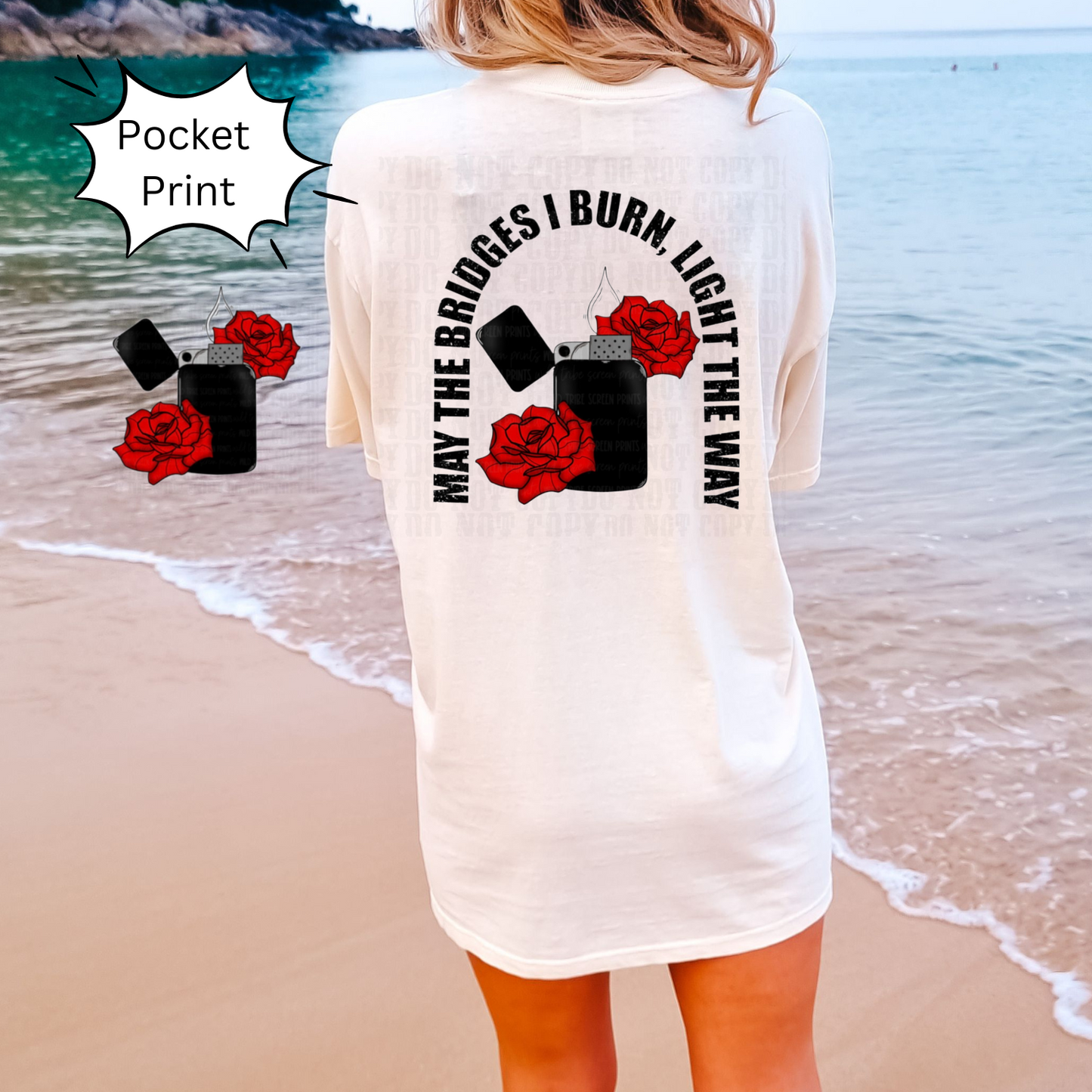 BURN BRIDGES WITH POCKET  DTF