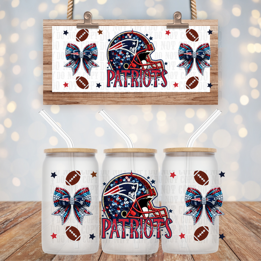 COQUETTE PATS FOOTBALL BUNDLE UV DTF CUP WRAP