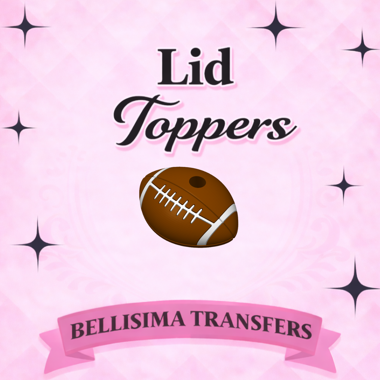 16oz FOOTBALL – 3D Printed Tumbler Lid Accessory
