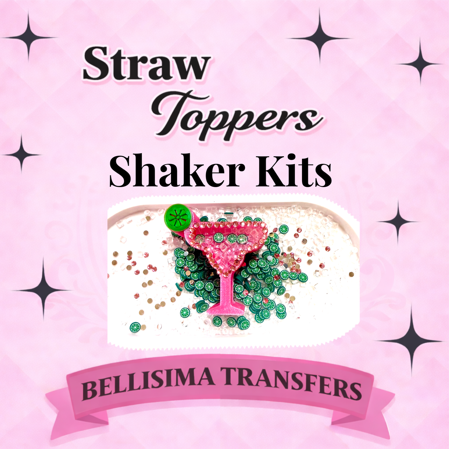 SHAKER STRAW TOPPER KITS  – 3D Printed Tumbler Accessory | Standard or Stanley