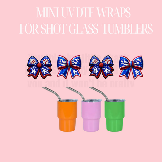 LA BBALL Mini UV DTF Cup wrap