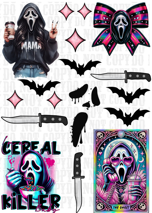 GHOSTY-POO UV DTF ELEMENT SHEET -SHOP EXCLUSIVE