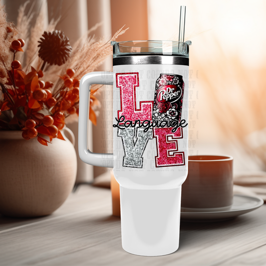 40OZ DP LOVE LANGUAGE UV DTF CUP DECAL