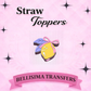 COQUETTE LEMON Straw Topper – 3D Printed Tumbler Accessory | Standard or Stanley