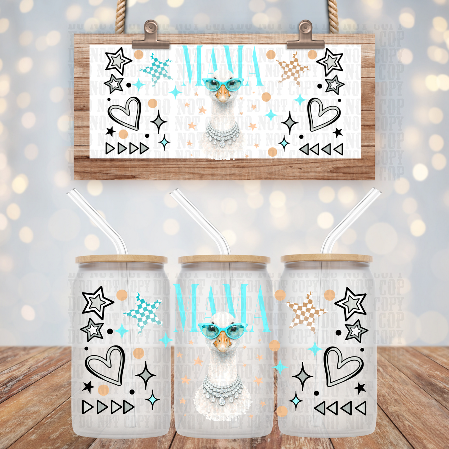 MAMA GOOSE UV DTF CUP WRAP - SHOP EXCLUSIVE