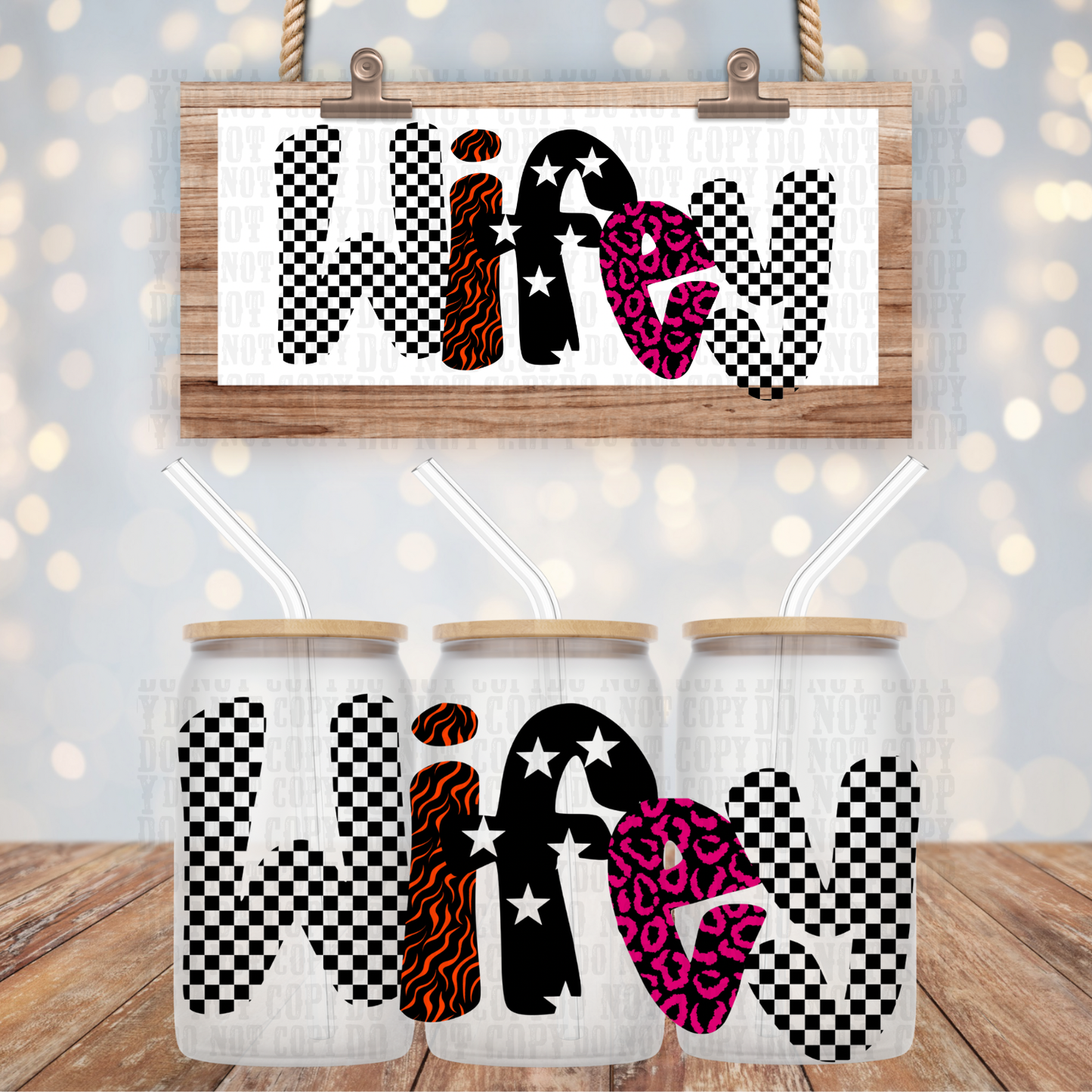 WIFEY UV DTF CUP WRAP -SHOP EXCLUSIVE FROM CIERA