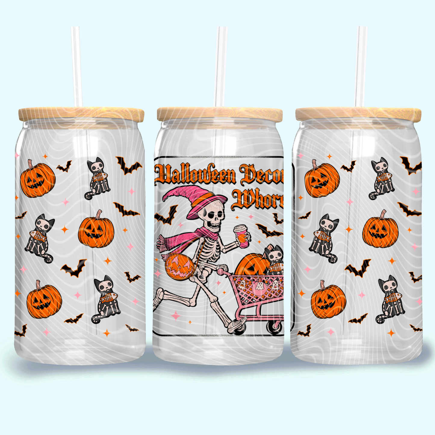 HALLOWEEN DECOR WHORE UV DTF CUP WRAP