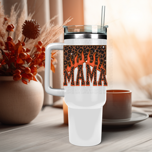 40oz MAMA FLAME MARLBORO UV DTF Cup DECAL
