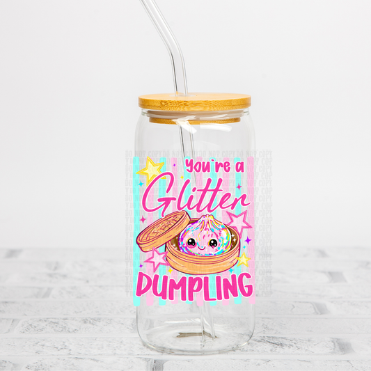 GLITTER DUMPLING UV DTF DECAL