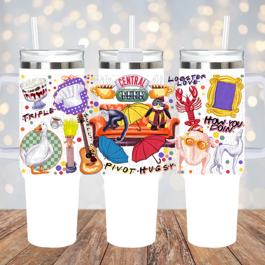 40oz FRIENDS  UV DTF CUP WRAP