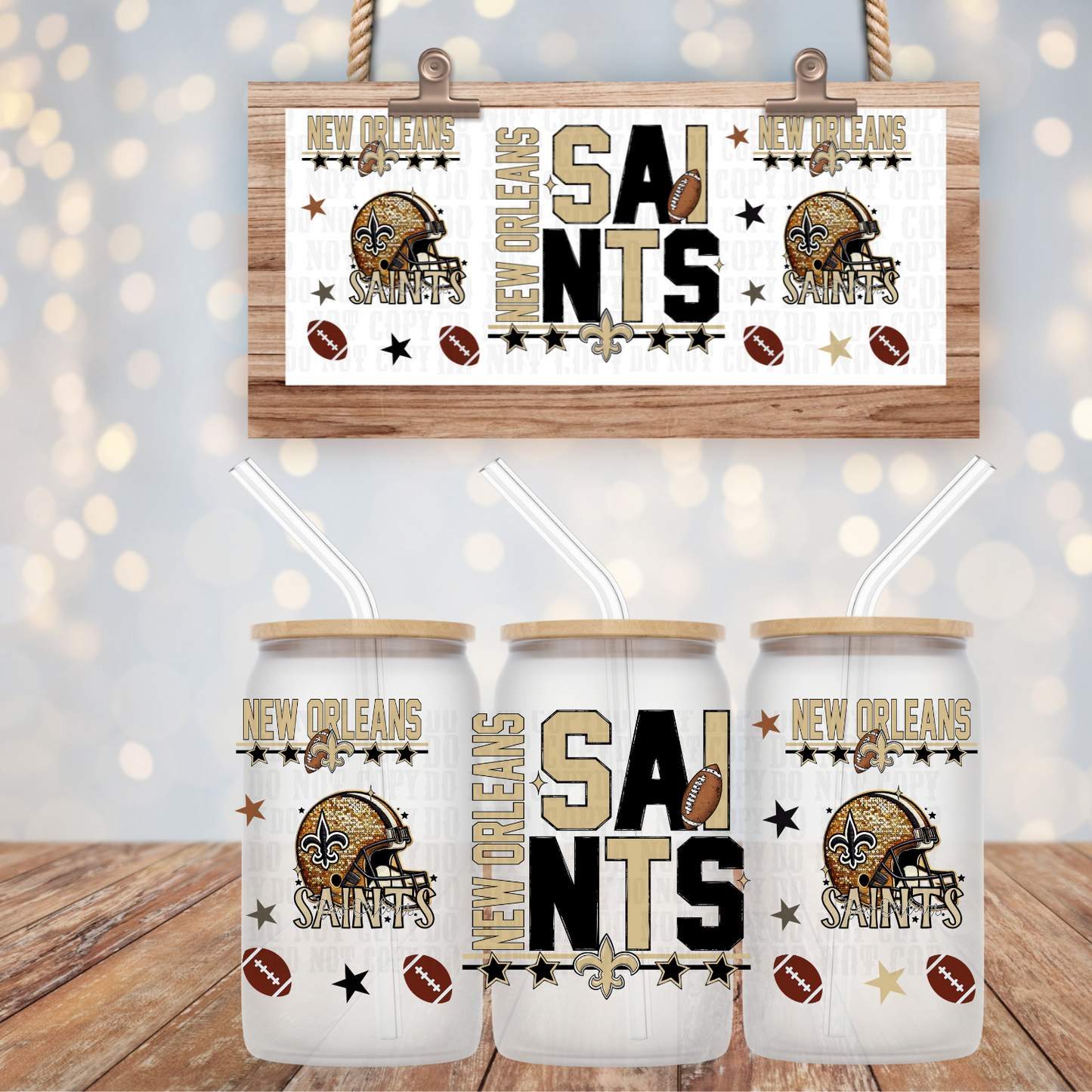 2025 STACKED FOOTBALL PRO BUNDLE UV DTF CUP WRAP-Shop Exclusive