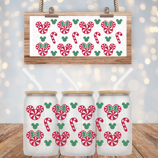 MAGICAL CANDY CANES UV DTF CUP WRAP