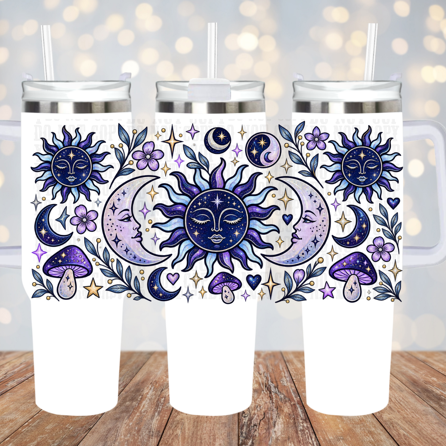 40oz STORMY NIGHT UV DTF CUP WRAP