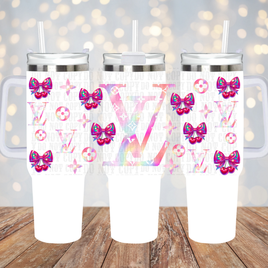 40OZ BOUJEE CHERRY UV DTF CUP WRAP-SHOP EXCLUSIVE