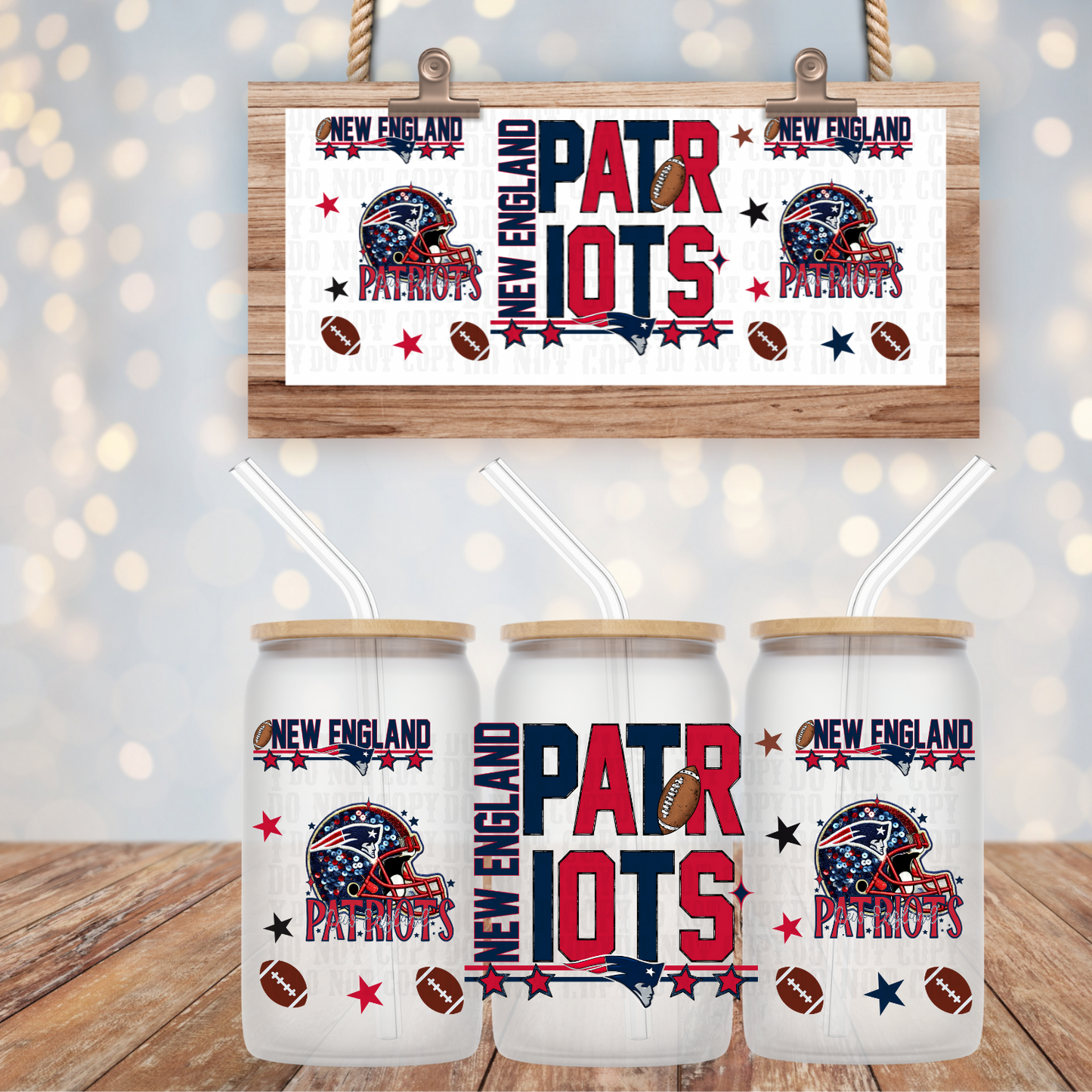 2025 STACKED FOOTBALL PRO BUNDLE UV DTF CUP WRAP-Shop Exclusive