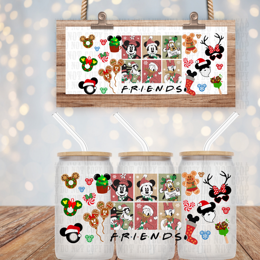 MAGICAL CHRISTMAS FRIENDS UV DTF CUP WRAP