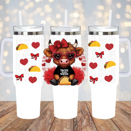 40OZ TACOS BEFORE VATOS UV DTF CUP WRAP