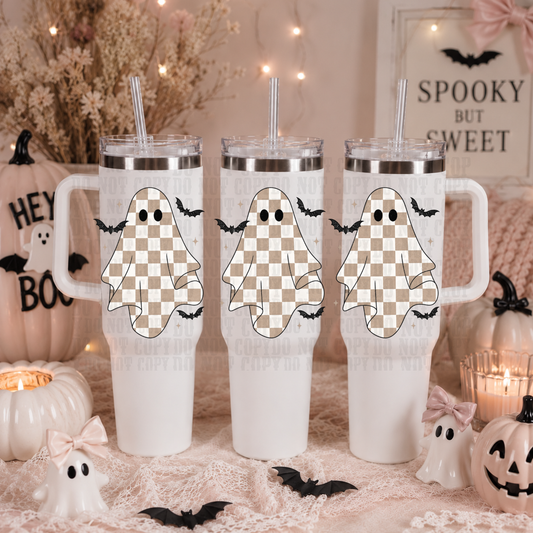 40/50oz CHECKERED GHOST UV DTF CUP WRAP-SHOP EXCLUSIVE FROM CIERA