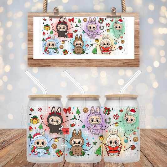 BOO BOO HOLIDAY LIGHTS UV DTF CUP WRAP