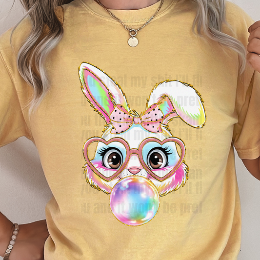 HOLOGRAPHIC BUBBLE BUNNY  DTF