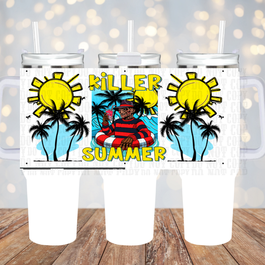 40oz FREDERIKO  KILLER SUMMER UV DTF Cup Wrap
