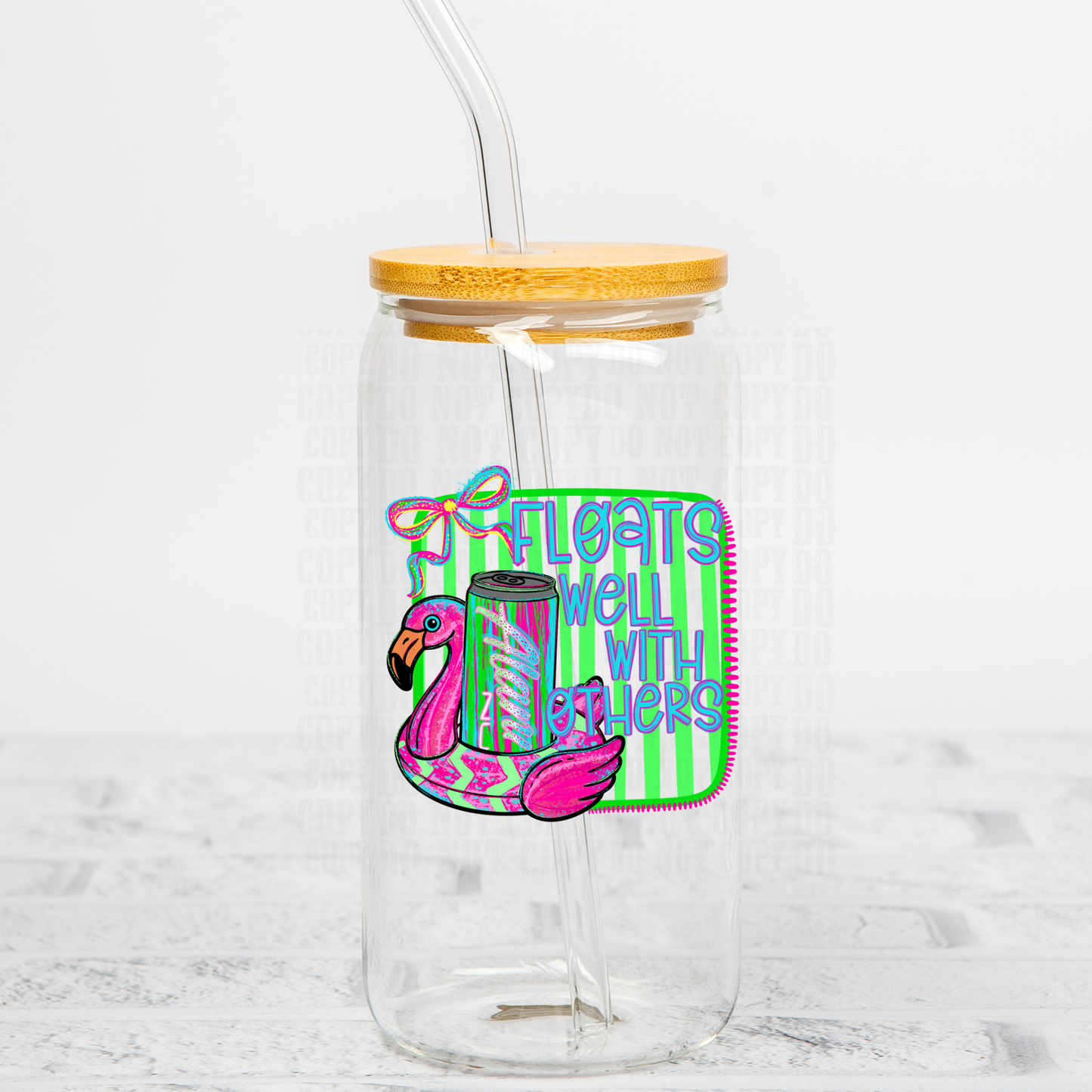 FLOATS WELL WITH OTHERS  UV DTF DECAL