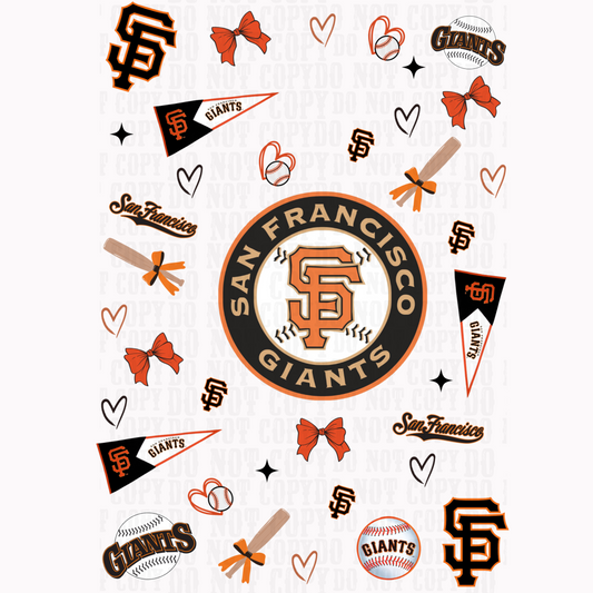 SF BASEBALL UV DTF Element Sheet -SHOP EXCLUSIVE BY TORRIE