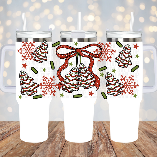 40oz SWEET TREE CHERRY COQUETTE  UV DTF CUP WRAP
