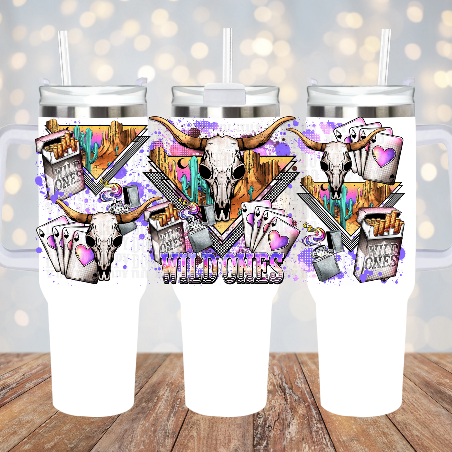 40oz WILD ONE UV DTF CUP WRAP