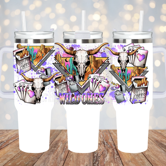 40oz WILD ONE UV DTF CUP WRAP